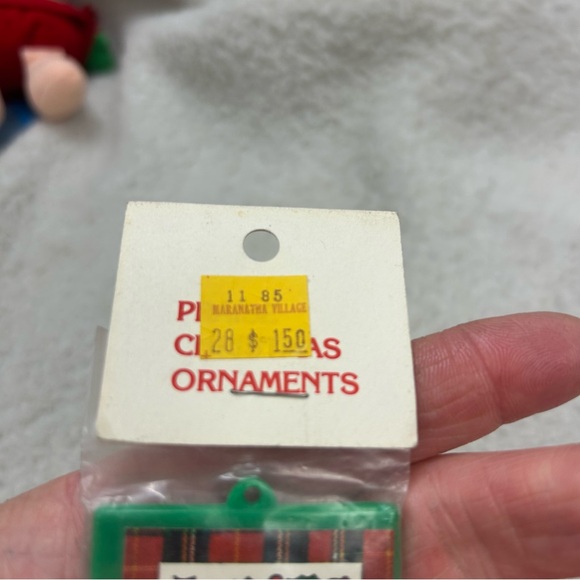 3 Praise Christmas Ornament vtg plastic 4" Jesus the greatest gift of all bag #3 - Picture 5 of 12